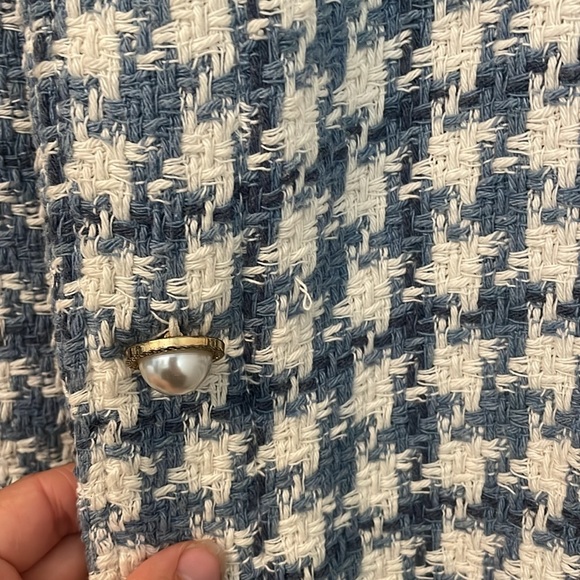 Zara Tweed Overshirt with Pearl Buttons - Picture 3 of 5